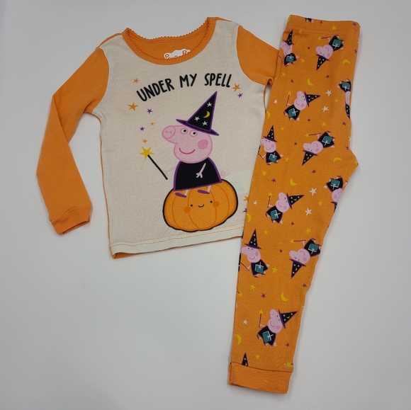 Peppa Pig two-piece Halloween pajamas size 3T - Picture 1 of 6